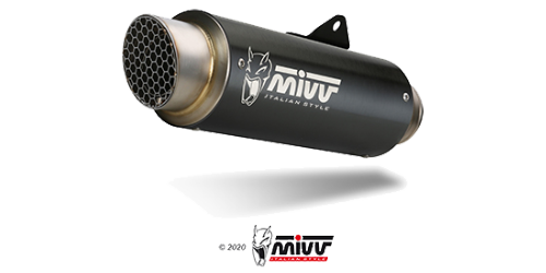 Mivv GP PRO Black INOX NERO per YAMAHA MT-125 2020 > 2021