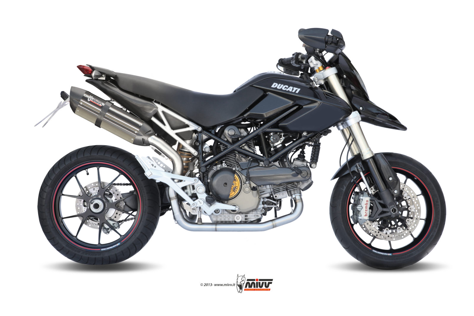 Ducati Hypermotard 1100 Carbon Heck ~ Moto250x