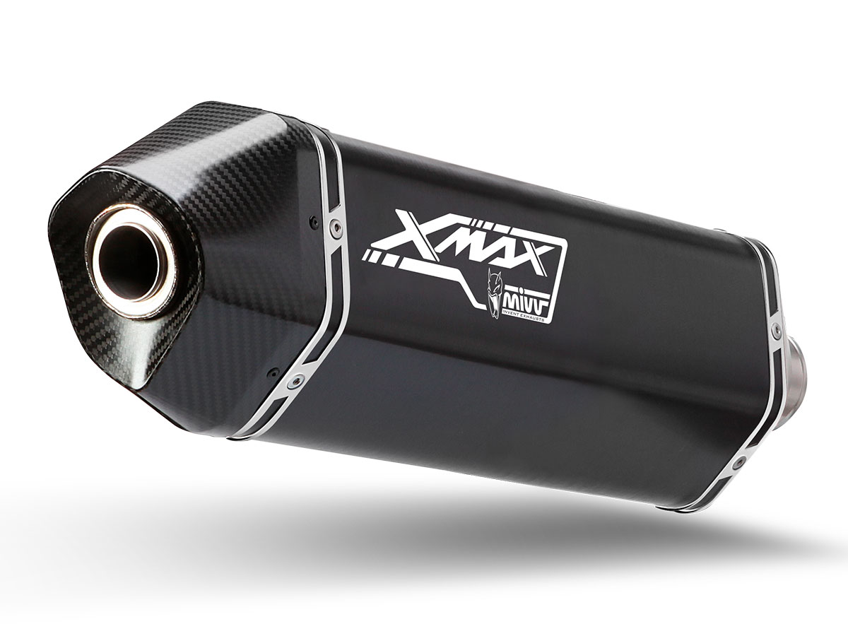 Scarico Mivv Speed Edge Inox nero per Yamaha Xmax